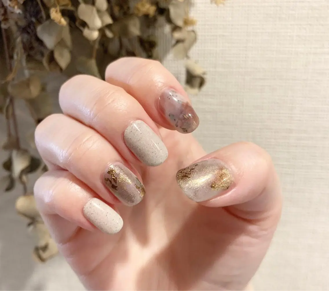 ショート ネイル アートネイル ジェルネイル ミラーネイル ハンドネイル k. yukinoのネイルデザイン