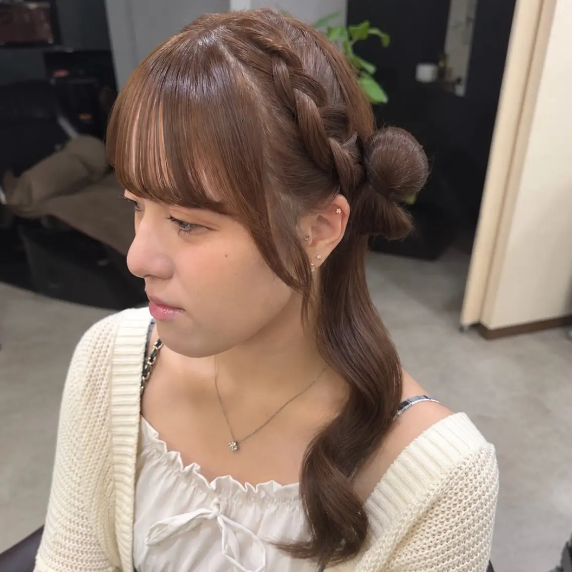 セミロング ヘアセット ヘアアレンジ✨ますだ むなのヘアスタイル