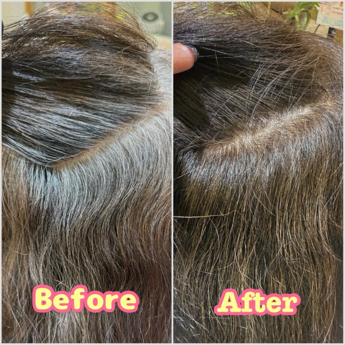 セミロング ヘアカラー こいけ しゅんのヘアスタイル