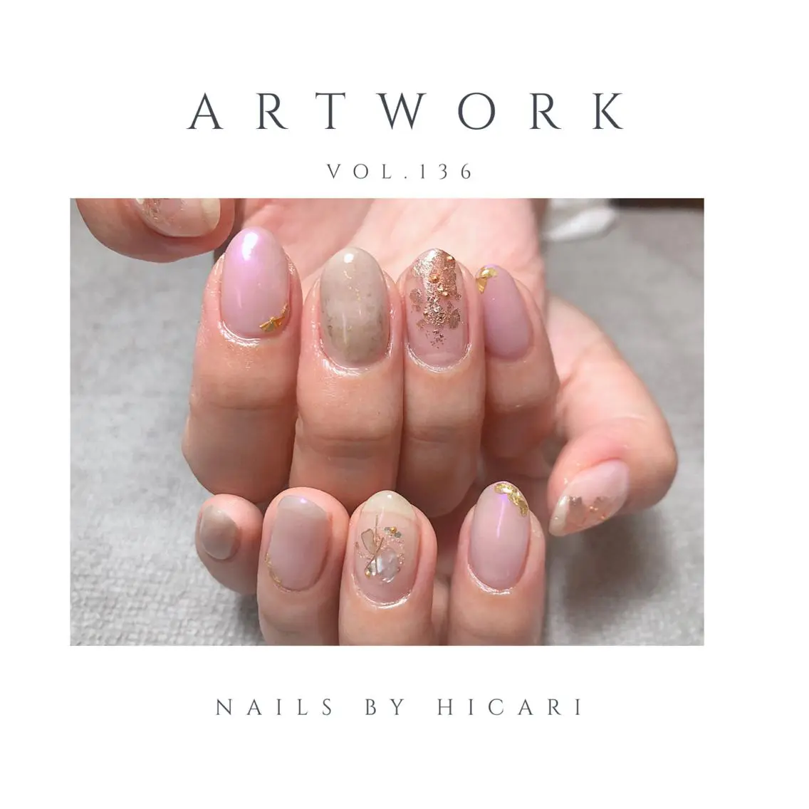 ショート カラー ネイル マツエク・マツパ illum hicariのネイルデザイン