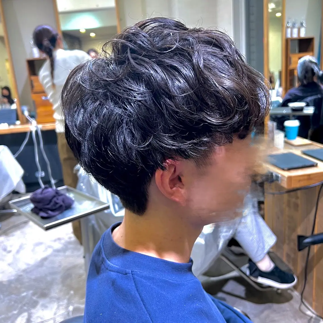 ショート パーマ メンズ カット パーマ ノグチ ナツコのヘアスタイル