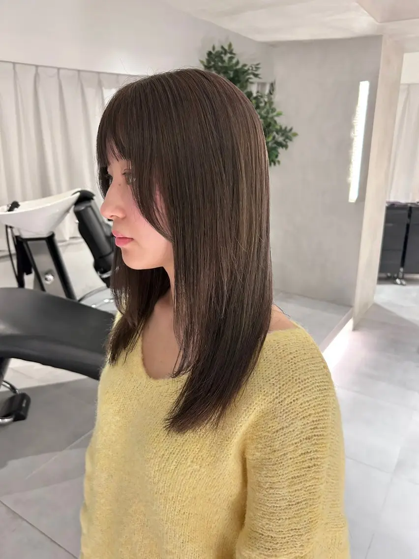 ミディアム カラー 🪞透け感&韓国ヘア 🪞honokaのヘアスタイル