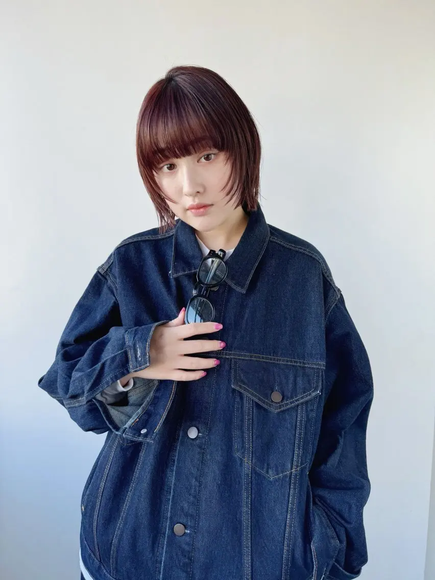 ショート カラー 切りっぱなしボブ ワンレンボブ ショートボブ ブラウンカラー ハイトーンカラー カット ヘアカラー トリートメント スギヤマ ショウゴのヘアスタイル