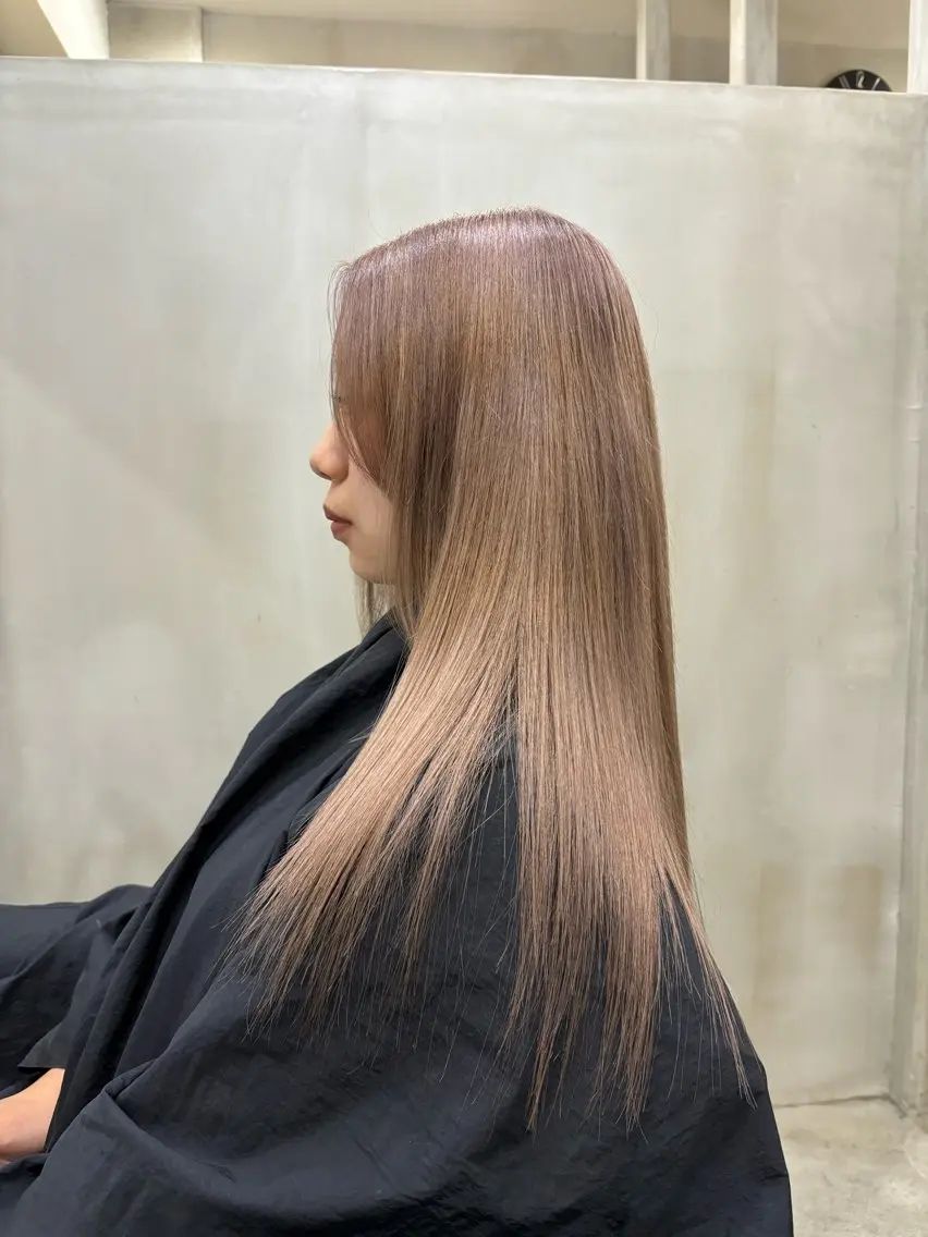 セミロング カラー ベージュカラー ヘアカラー 中園康 /カラー/ブリーチのヘアスタイル