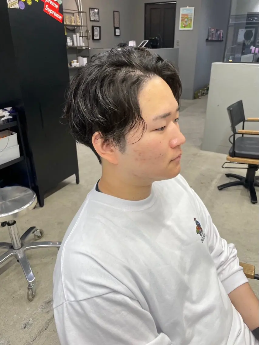 ショート パーマ メンズ メンズ専門サロン wokeのヘアスタイル