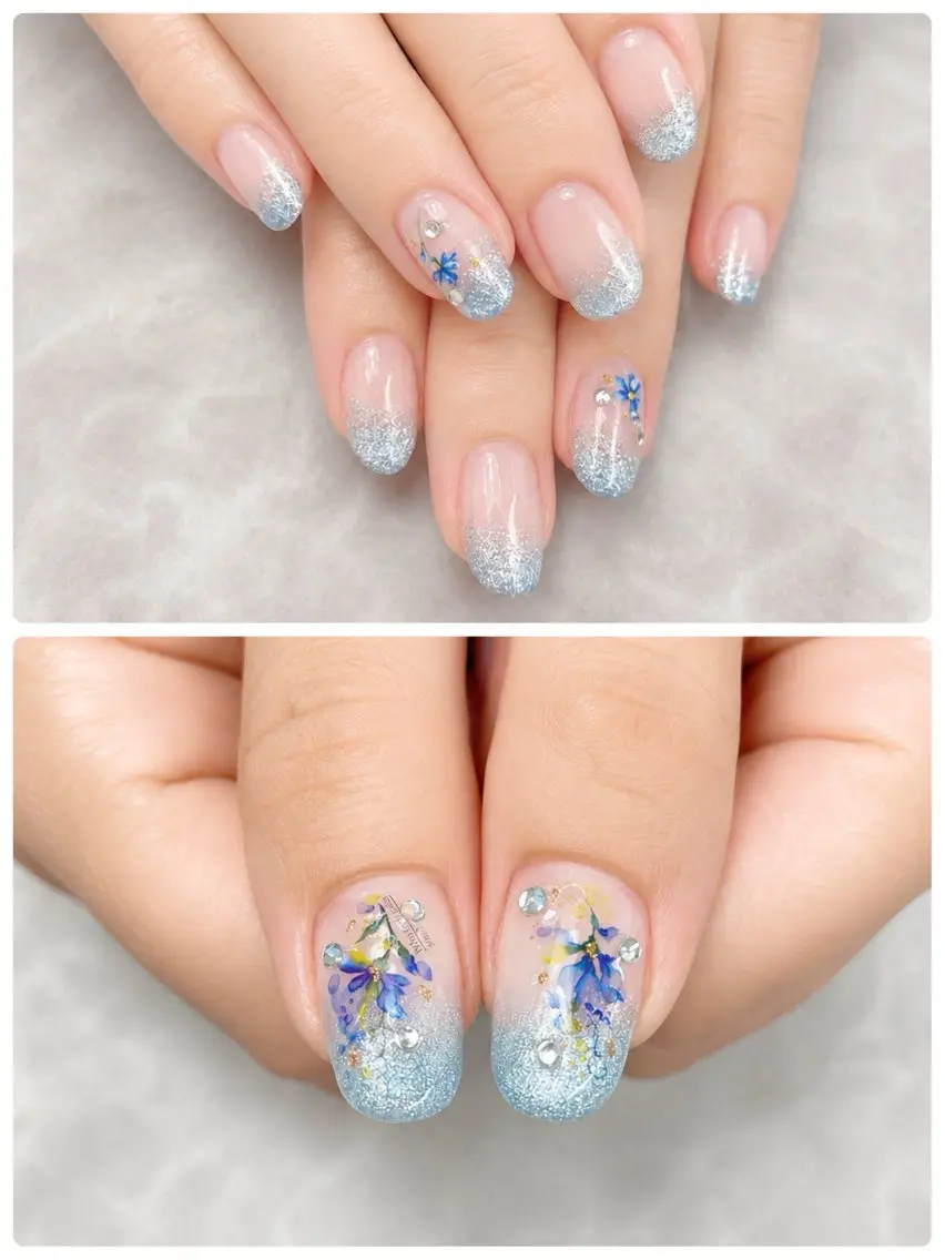 ネイル キラキラネイル ストーンネイル ハンドネイル ハンドケア Mamo nail マモネイルエイミーのネイルデザイン