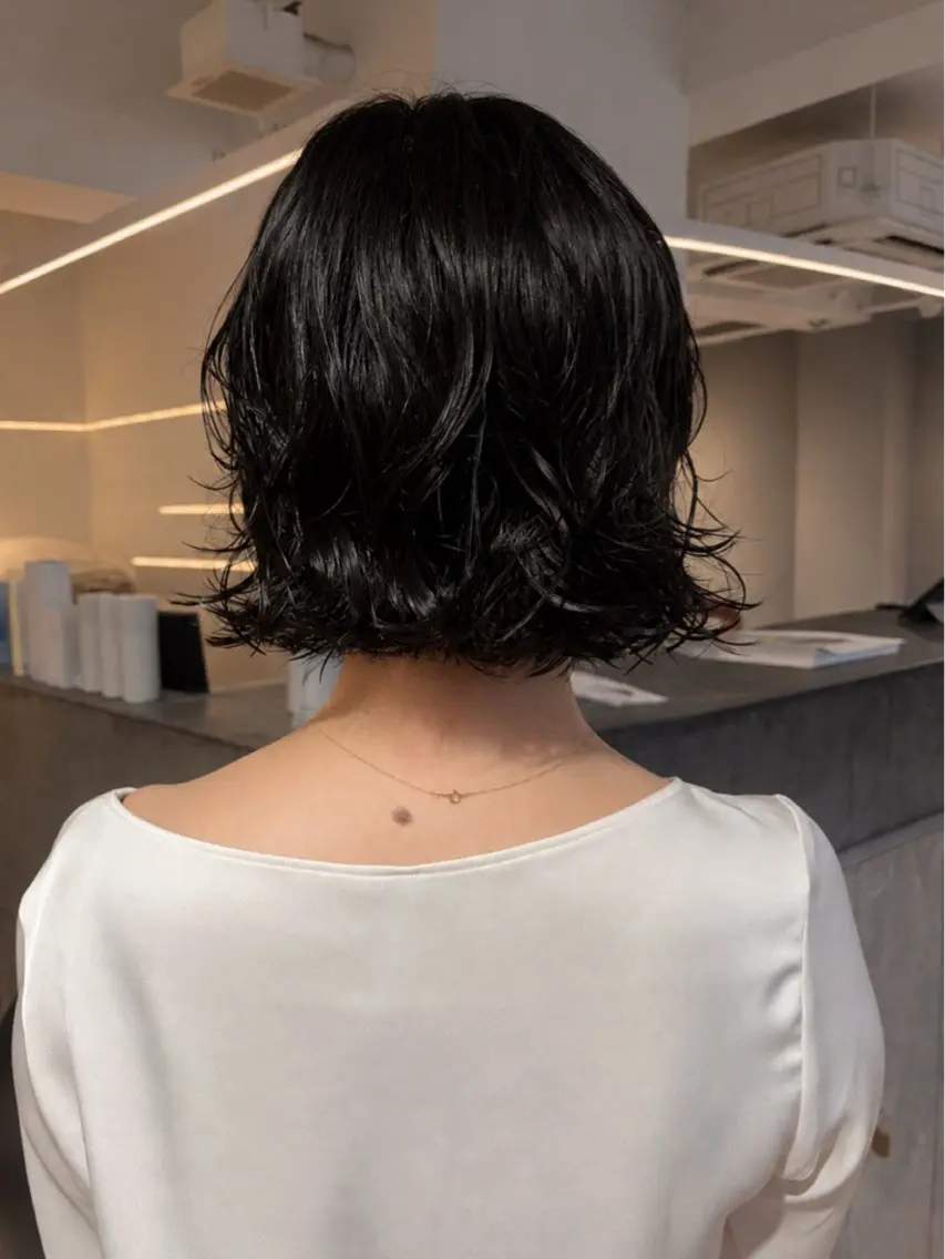 ショート カット パーマ パーマ/ボブ,ロング ヤマシタミウ🌀のヘアスタイル
