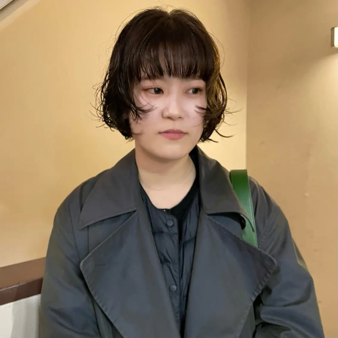 ショート カラー パーマ 透明感カラー 顔周りカット カット ヘアカラー パーマ トリートメント 野村矩樂/パーマ /縮毛矯正のヘアスタイル
