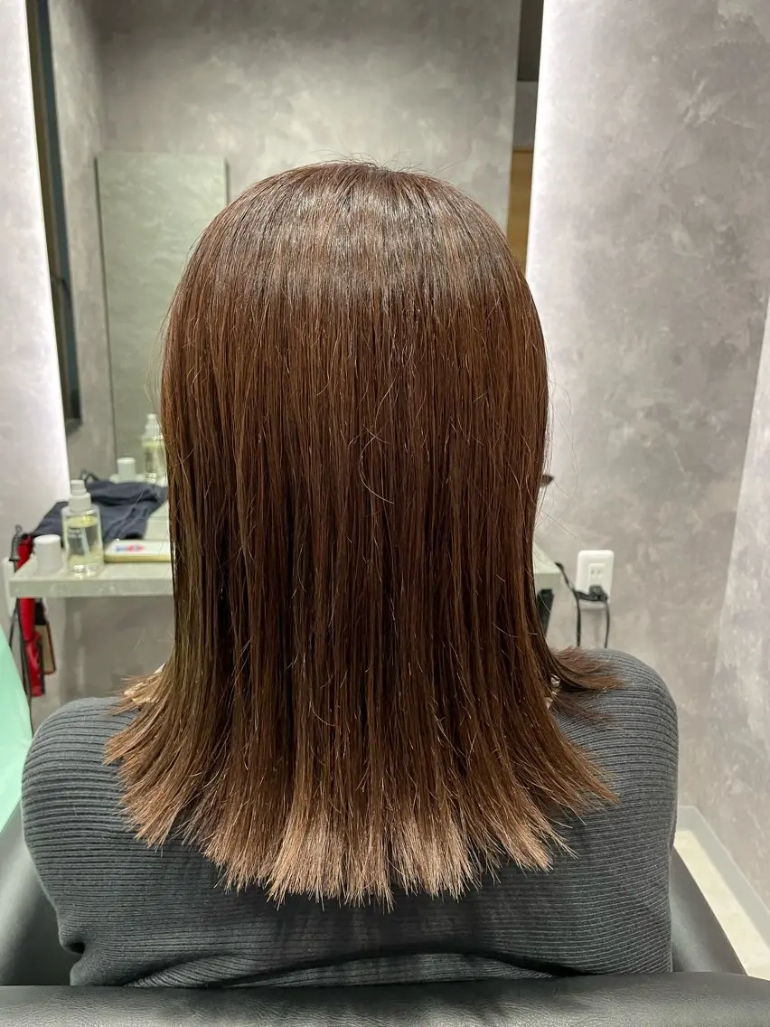 ミディアム カラー ベージュカラー ✨中野✨髪質改善✨ 野口虎剛のヘアスタイル