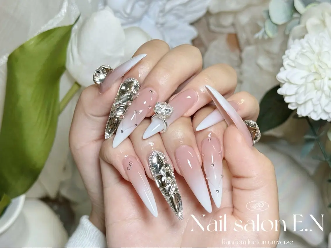 【ジェルオフ無料】チップ長さ出し10本*持ち込みアート14900円【HAND】。の写真