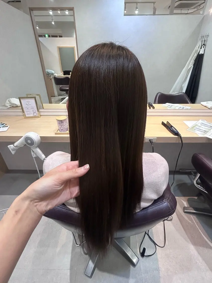 ロング Mao 🎀bob 赤み撃退🌿艶カラーのヘアスタイル
