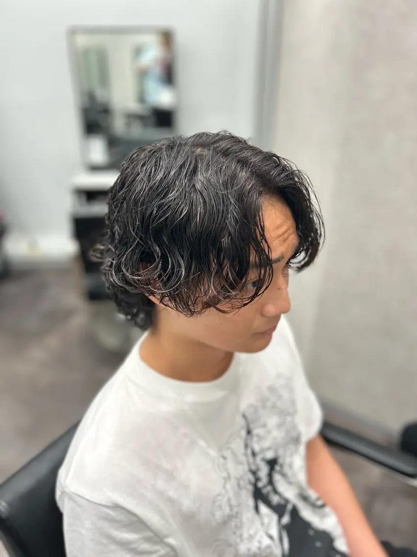 セミロング パーマ メンズ 🐠メンズ特化🐠 井上風冴のヘアスタイル