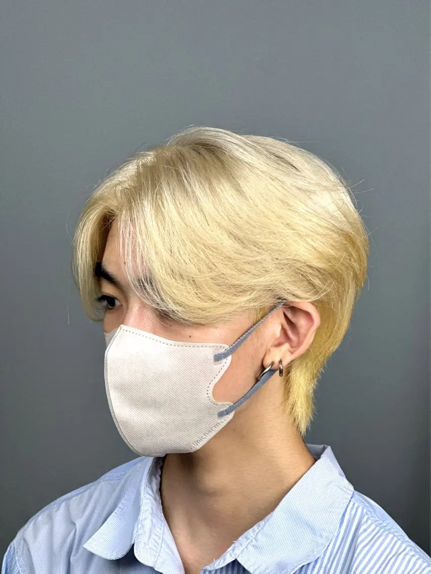 ミディアム カラー メンズ ヘアカラー トリートメント 韓国ヘアADOR HARUKIのヘアスタイル