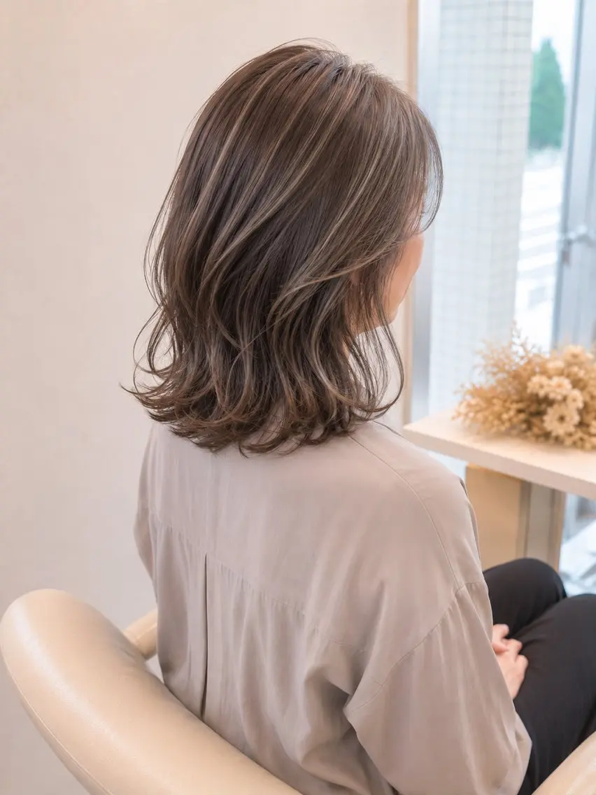 ミディアム ヘアカラー トリートメント ✨艶髪満足度◎✨ 菅沼 麻衣子のヘアスタイル