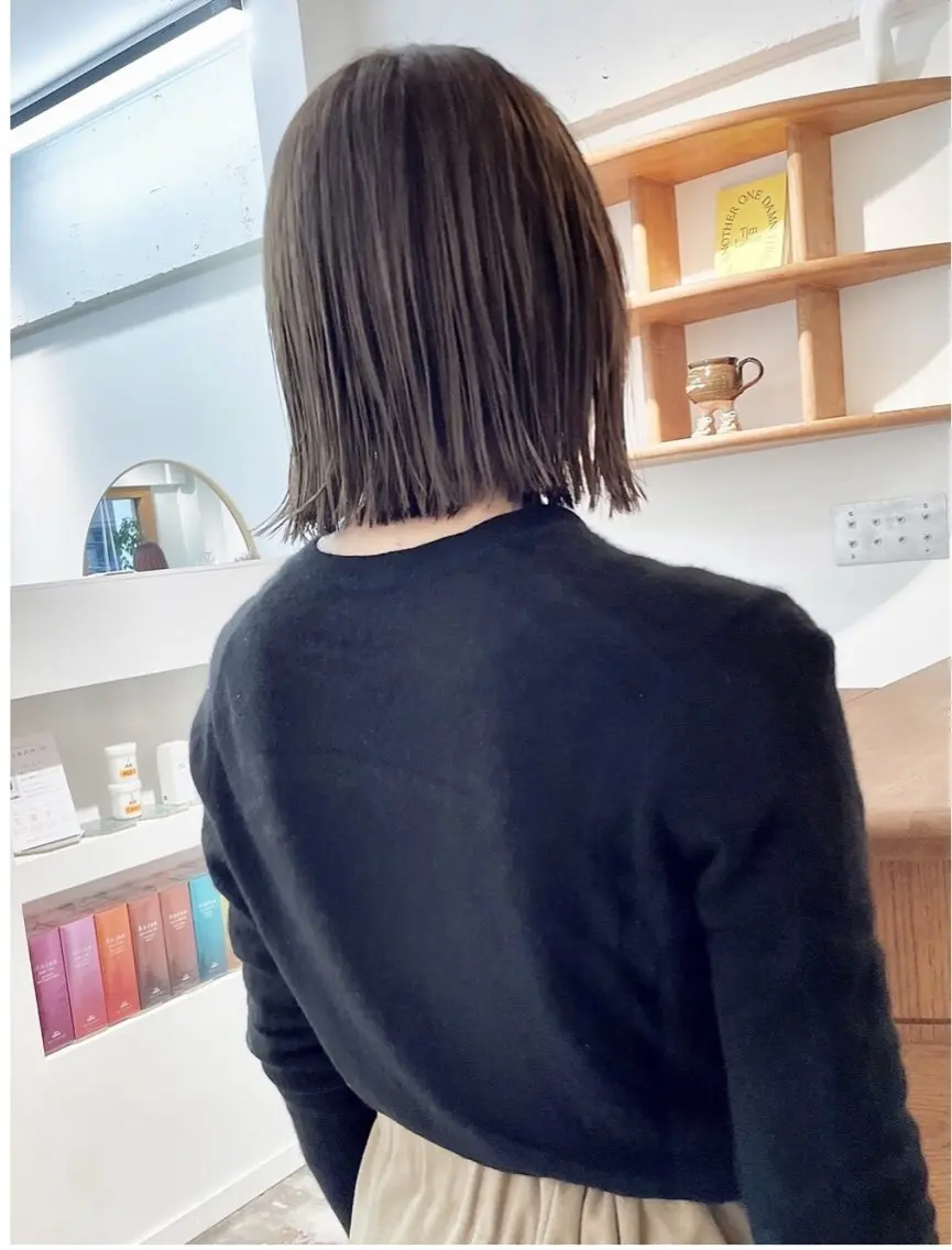 ショート カラー ベージュカラー 透明感カラー ヘアカラー 立川/ナチュラル/ 透明感カラーYUJIのヘアスタイル