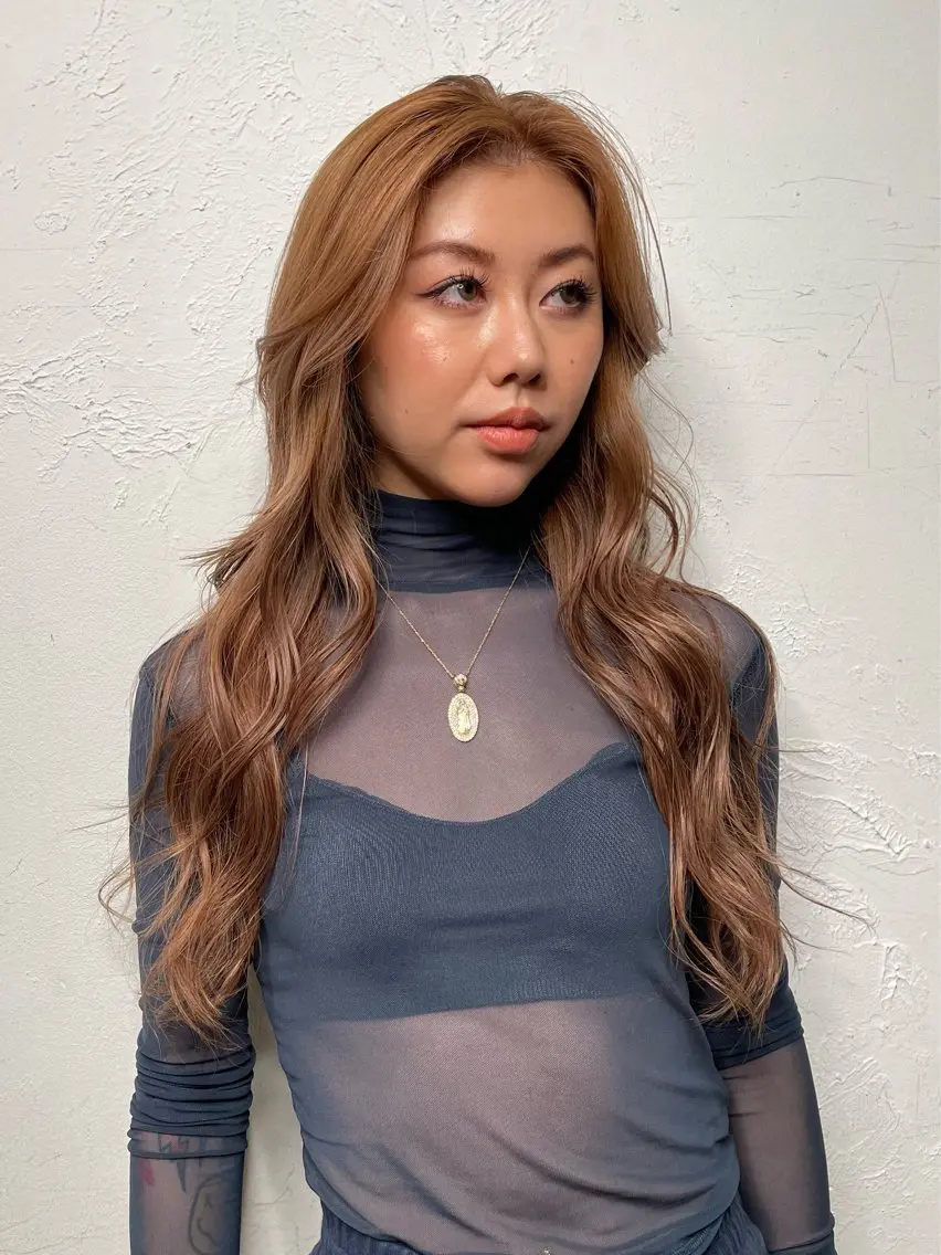 ロング カラー カット ヘアカラー トリートメント 狩野 孝太郎のヘアスタイル