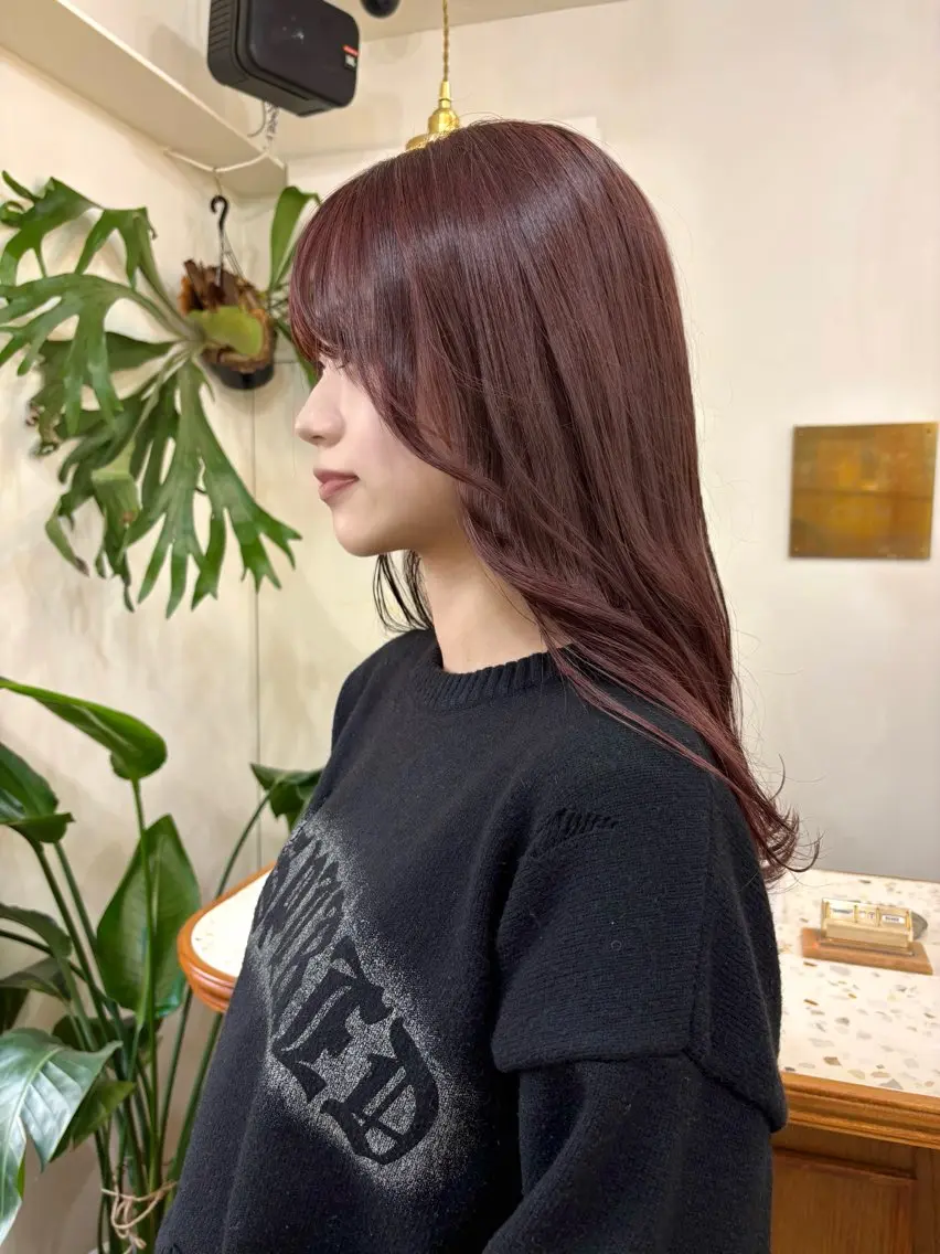 ロング カラー ブリーチ ブリーチなしカラー ピンクカラー ayano🫧 《CIEN》のヘアスタイル
