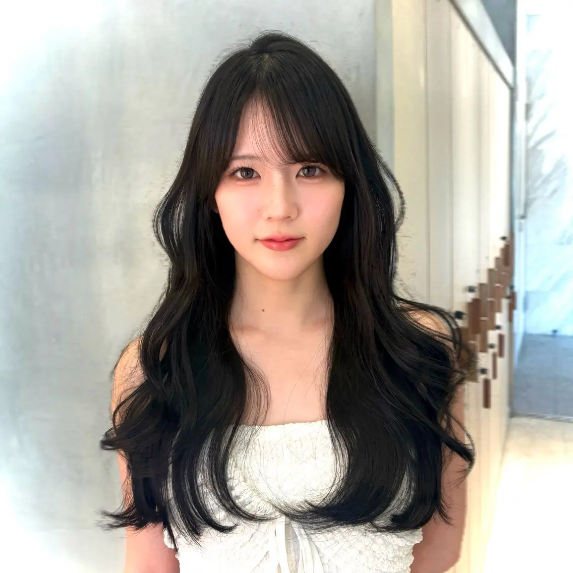 ロング カラー ベージュカラー ブラウンカラー 透明感カラー マロンブラウン オリーブベージュ カット ヘアカラー トリートメント 顔周りレイヤーカット /髪質改善/ゆう🤍のヘアスタイル