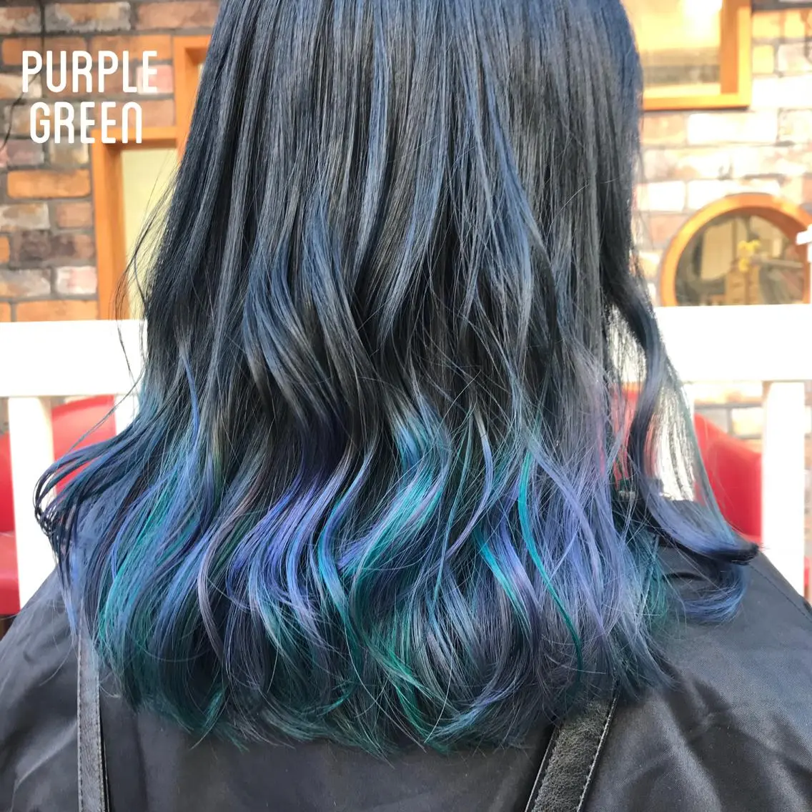 セミロング カラー グラデーションカラー 💘カラー人気Ｎｏ. １💘SAYAのヘアスタイル