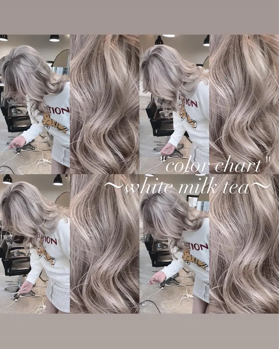 セミロング カラー 💜ハイトーン💛 マジカルかいちゃんのヘアスタイル