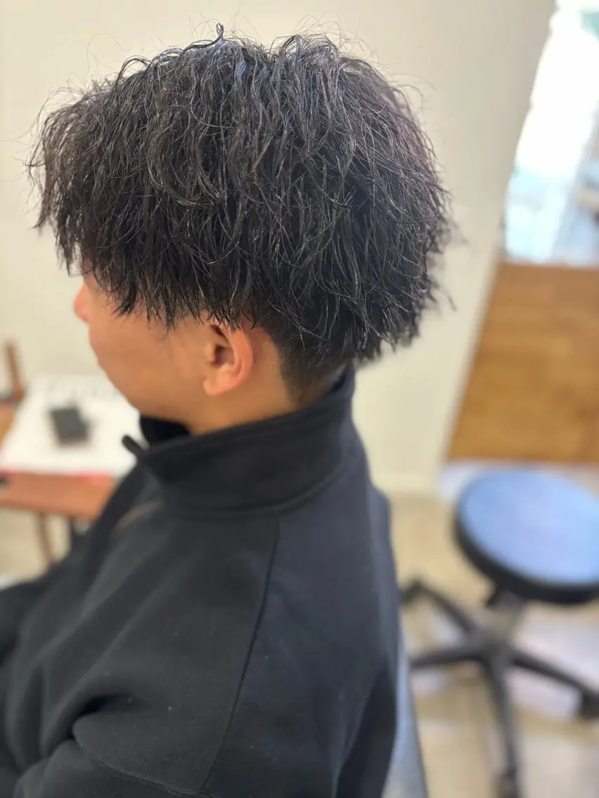 ショート パーマ メンズ Lumo Yu-kiのヘアスタイル
