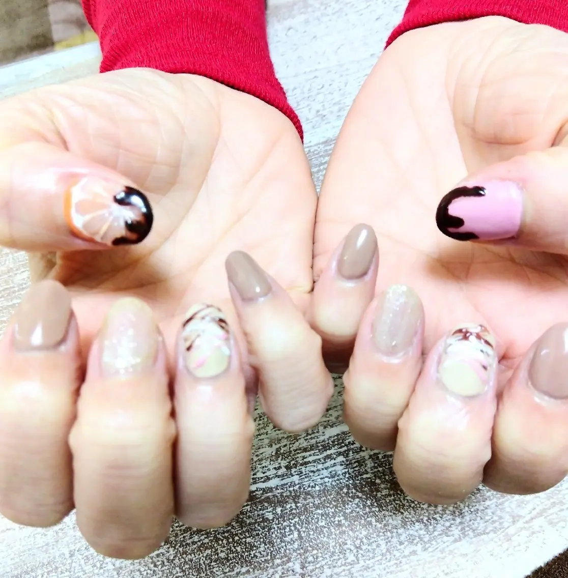 ネイル バレンタイン ハンドネイル NailSalon Ne-Neのネイルデザイン