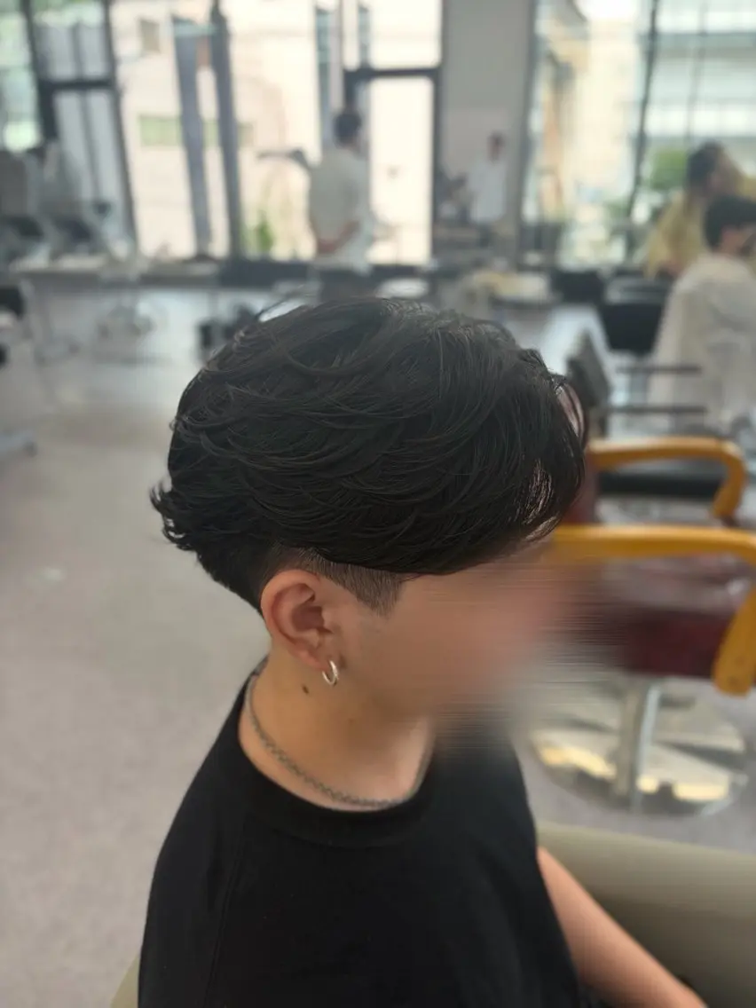 パーマ メンズ センターパート メンズパーマ ニュアンスパーマ カット パーマ 末武 萌/モデル募集中🎀のヘアスタイル