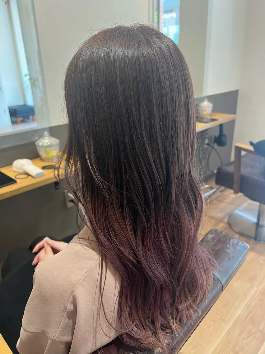 ロング カラー たけだ れなのヘアスタイル