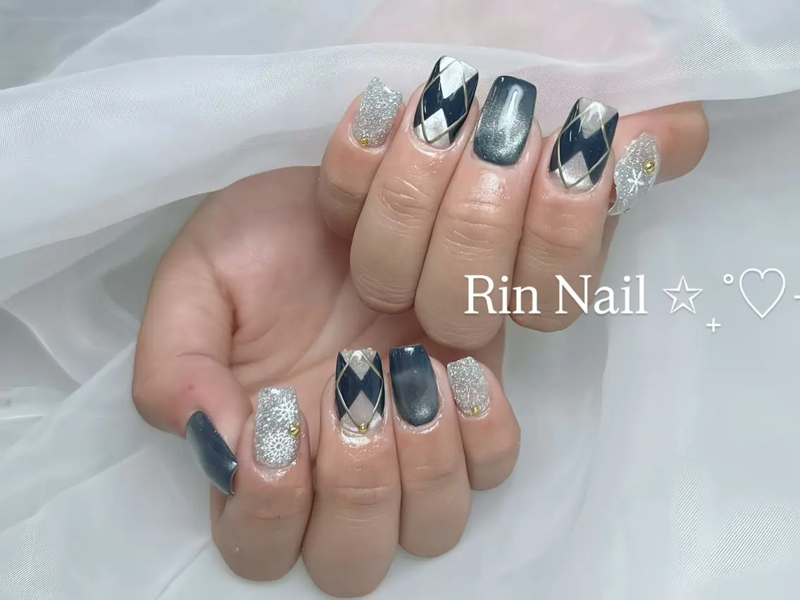 ネイル アートネイル 成人式 ジェルネイル ニュアンスネイル 夏ネイル ハンドネイル Rin Nail 新大久保店のネイルデザイン