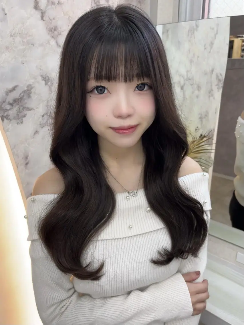 ロング カラー ヘアカラー トリートメント 🍓nonoka🍓 カラーモデル募集中✨のヘアスタイル