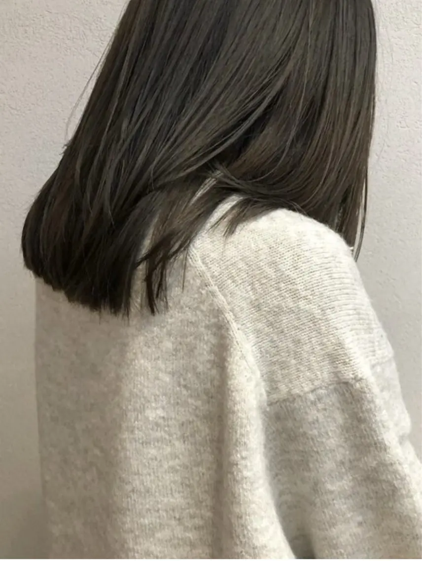 セミロング カラー カット ヘアカラー トリートメント ヒメカ/髪質改善/ レイヤー/大阪のヘアスタイル