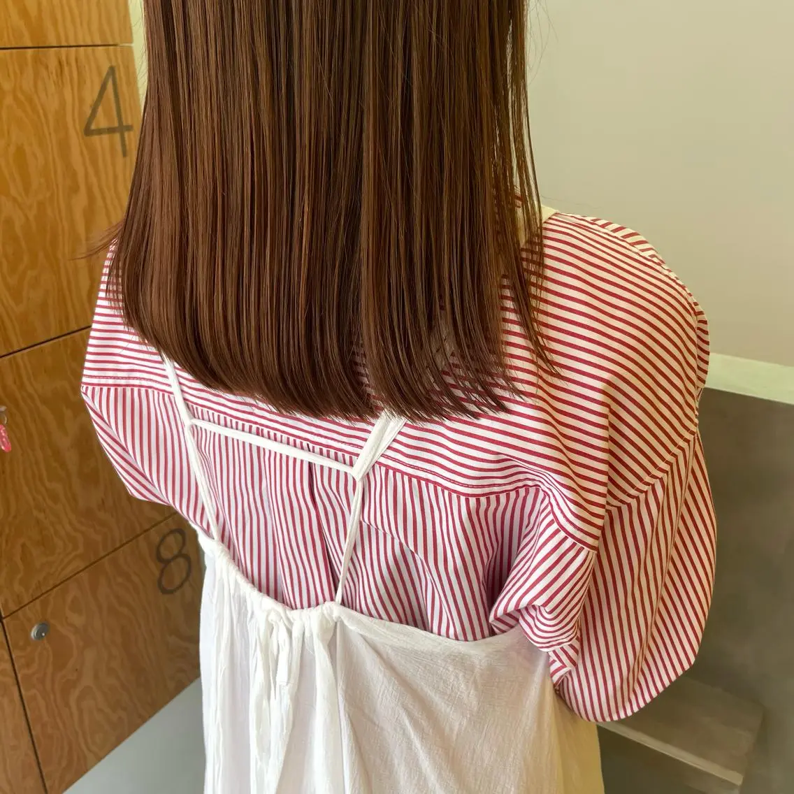 セミロング カラー 中山 まどかのヘアスタイル