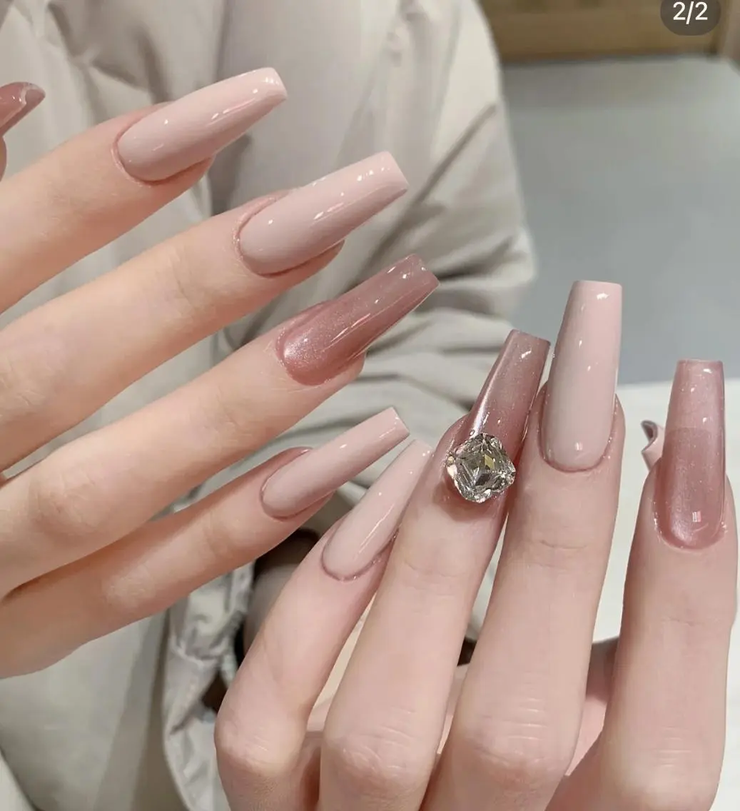 ネイル 長さ出し ジェルネイル グラデーション 韓国ネイル マグネットネイル moomi nail スカルプ専門のネイルデザイン