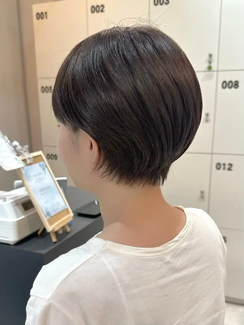 ショート カラー カット ヘアカラー トリートメント 透明感カラー/ボブ /佐藤伶のヘアスタイル