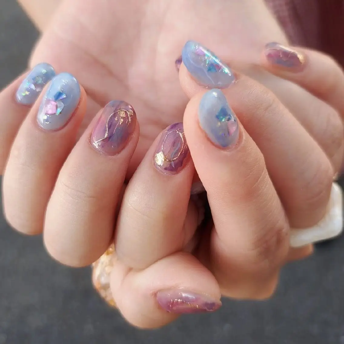 ネイル 持ち込み ニュアンスネイル Wisteria Nail_Yukieのネイルデザイン