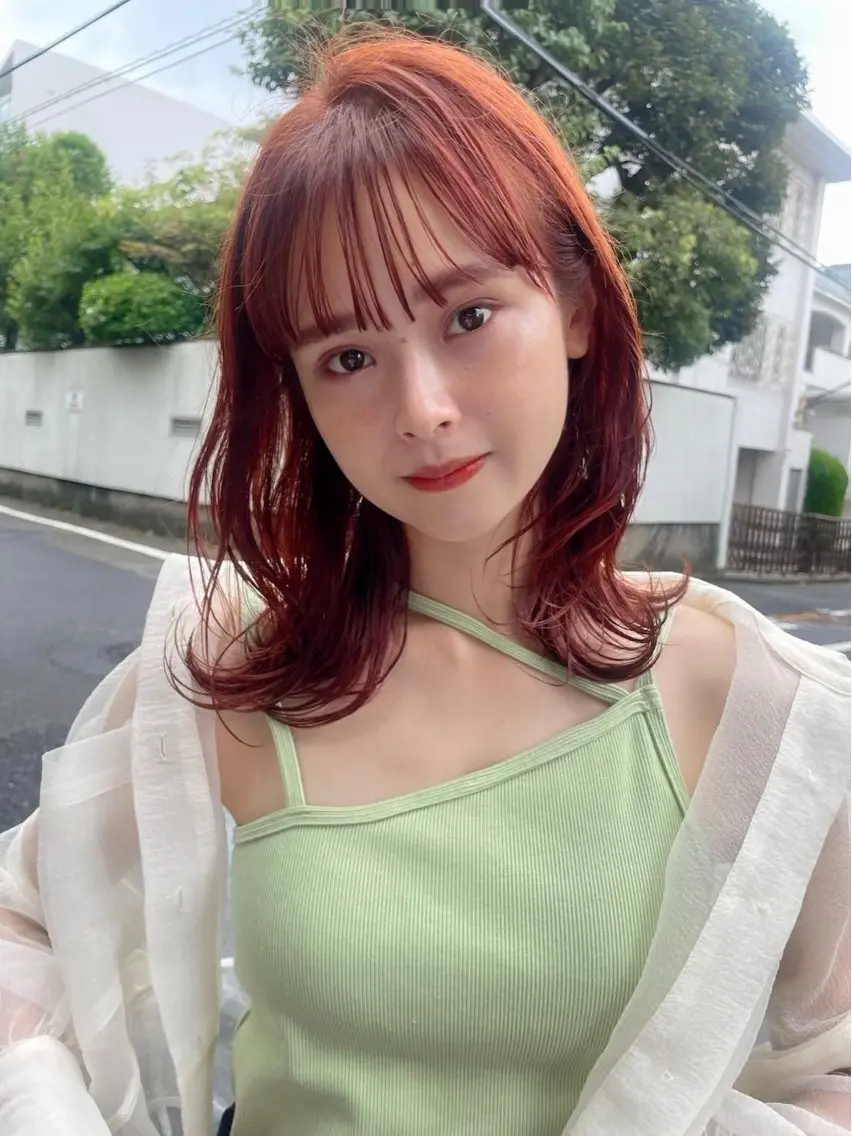 セミロング カラー 豊中/メンズ特化 岡田 龍之介のヘアスタイル