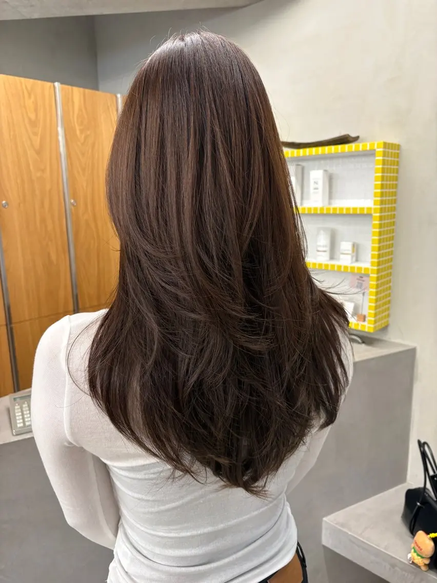 ロング カラー カット ヘアカラー トリートメント yuuna/ レイヤーカット🎀のヘアスタイル