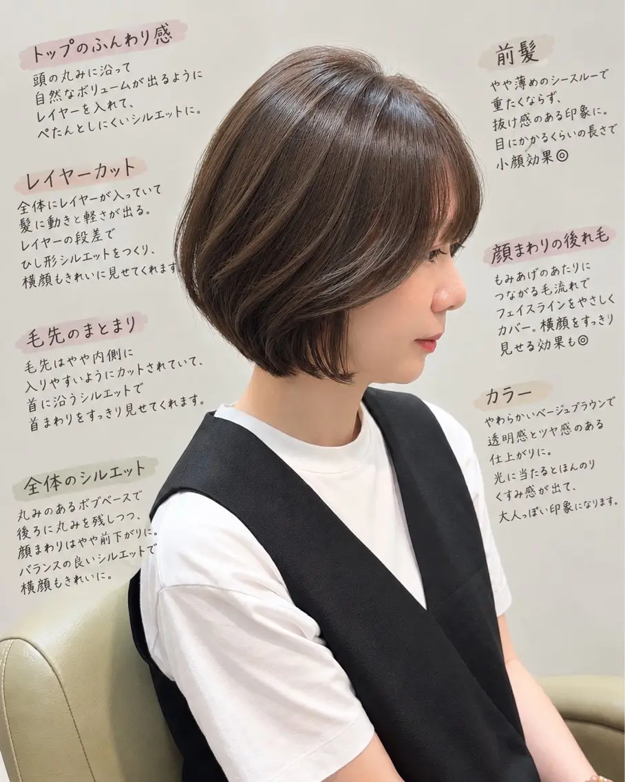 ショート ボブ/くびれヘア /MAHIROのヘアスタイル