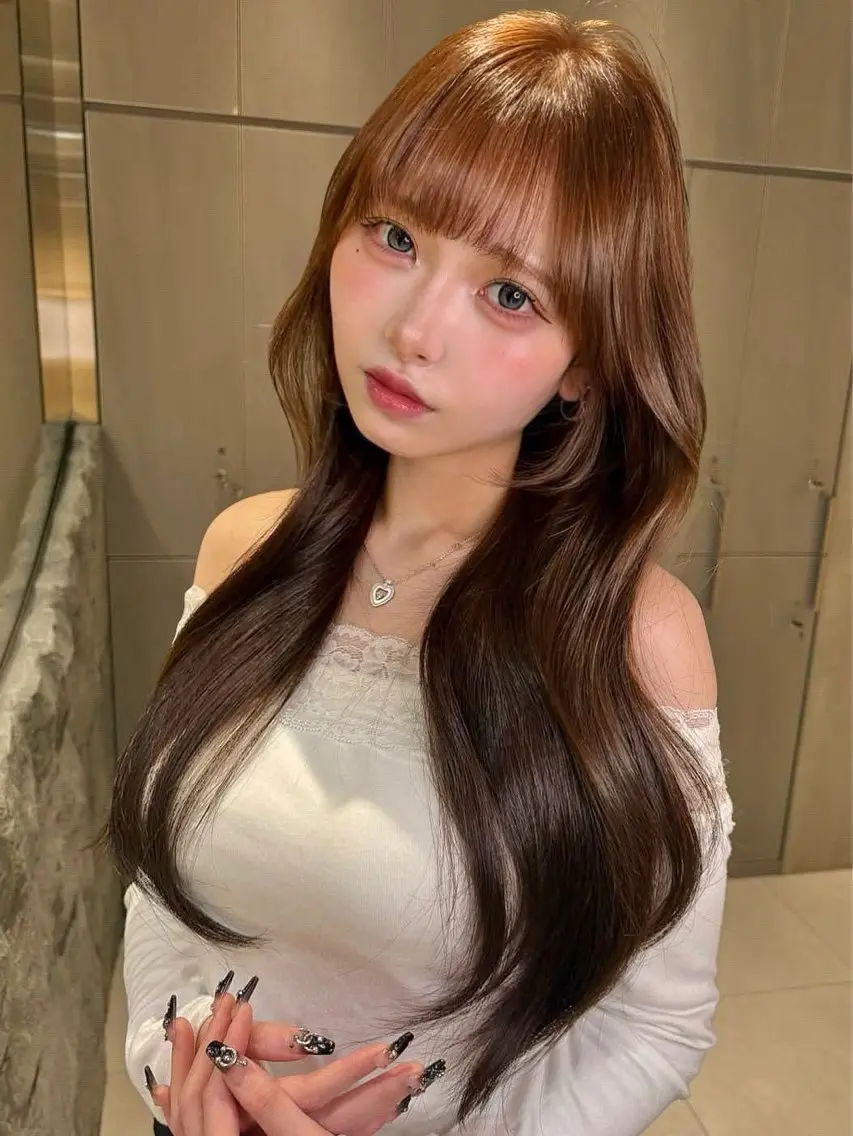 ロング カット トリートメント 仙台Ｉ韓国レイヤー Ｉ髪質改善Ｉ伊藤拓海のヘアスタイル