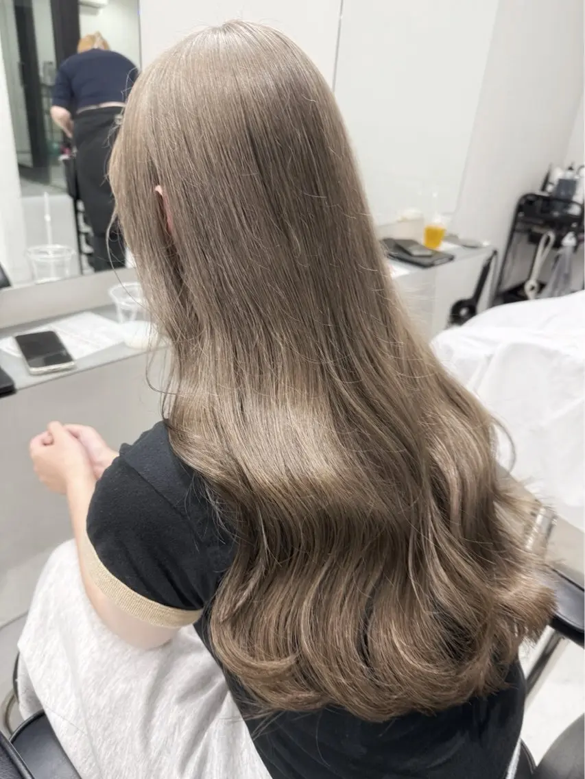 ロング ヘアカラー トリートメント ダブルカラー/レイヤ ー新潟駅/谷口大海のヘアスタイル