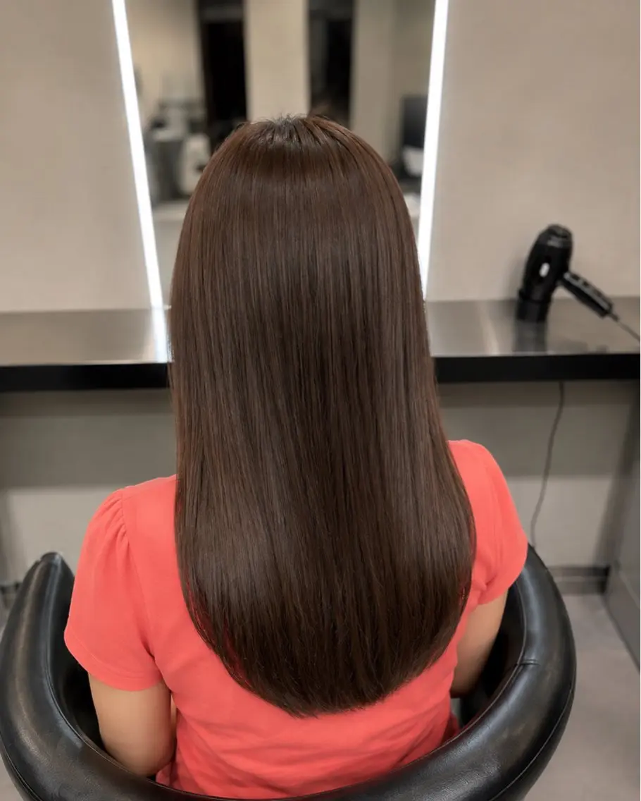 ミディアム カラー ブラウンカラー トリートメント 🌈ウルトワ水素 髪質改善naru🌈のヘアスタイル