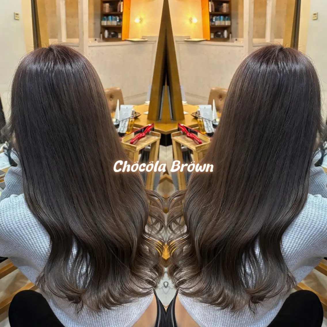 ロング カラー ベージュカラー ブリーチ ブラウンカラー ショコラブラウン ヘアカラー トリートメント 🌼ブリーチ/個性派 ヘアセットMei🌼のヘアスタイル