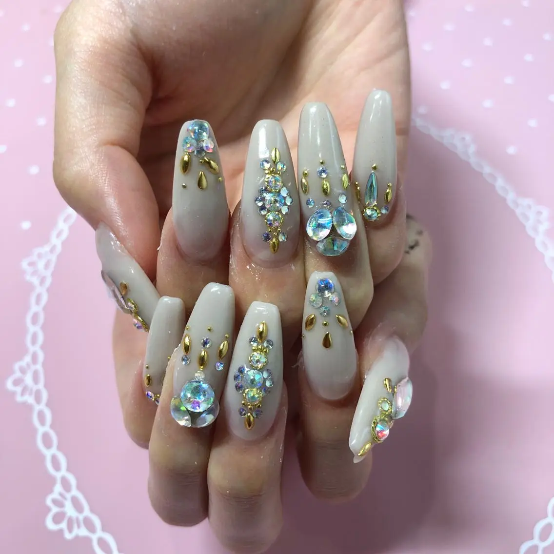 ロング ネイル ハンドネイル 《LB》ラブリエ Nail&eyeのマツエク・マツパデザイン