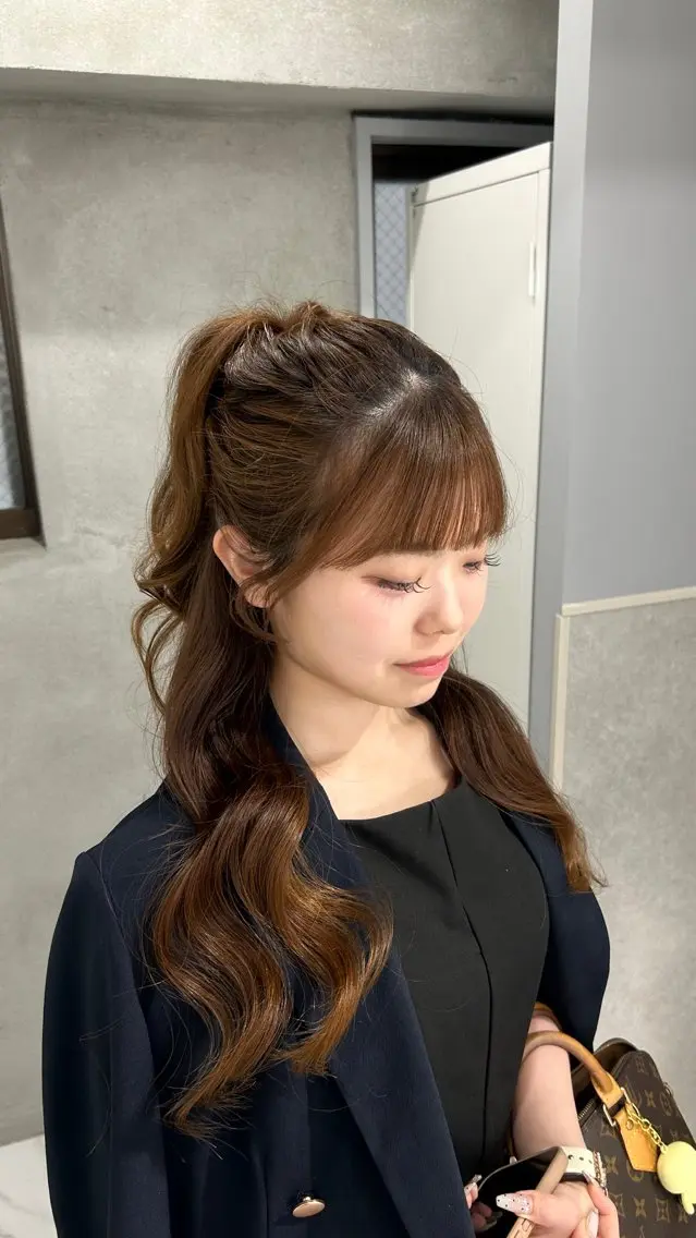 ヘアセット ❤︎REIKA❤︎ ブリーチなしWカラーのヘアスタイル