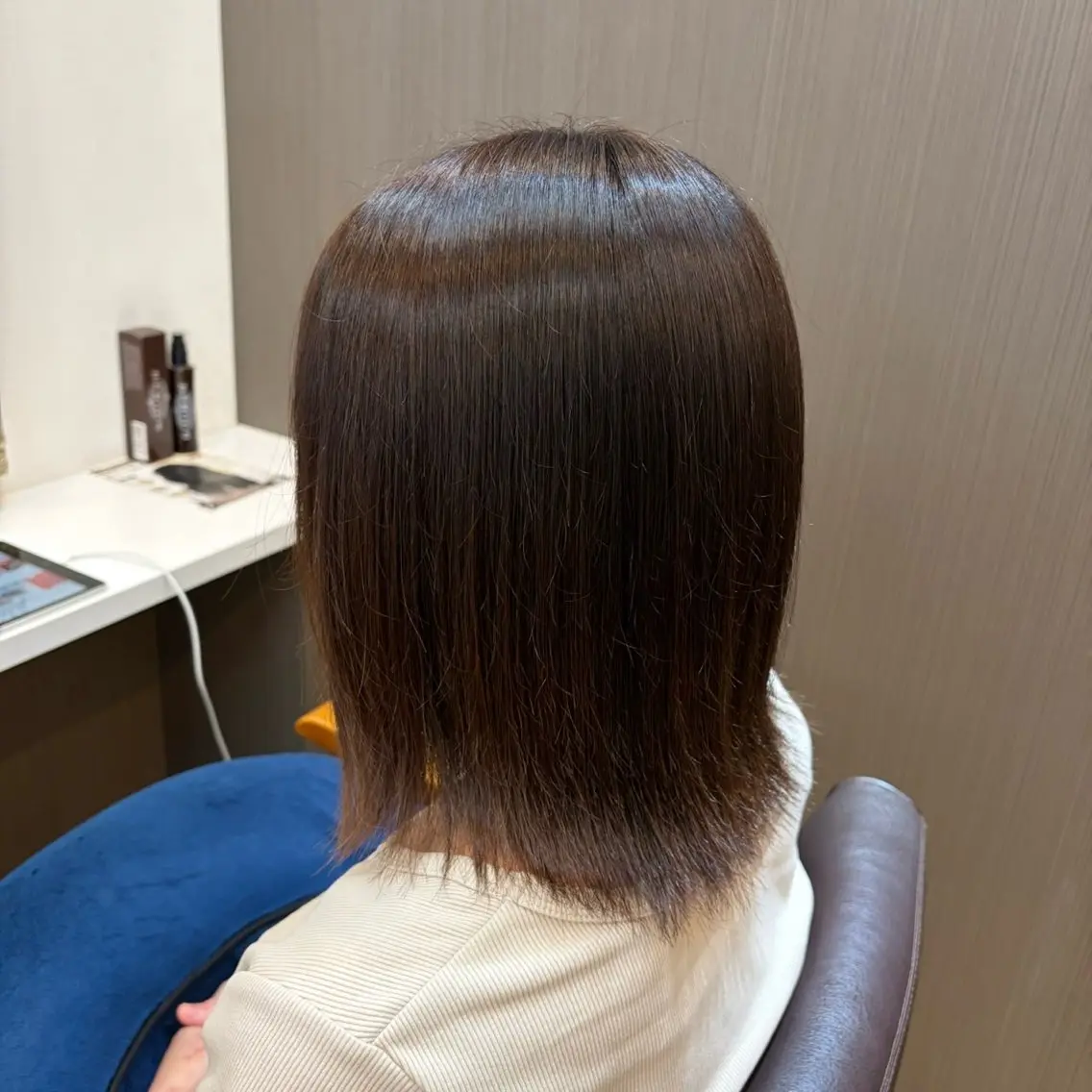 カラー ベージュカラー まつもと はるなのヘアスタイル