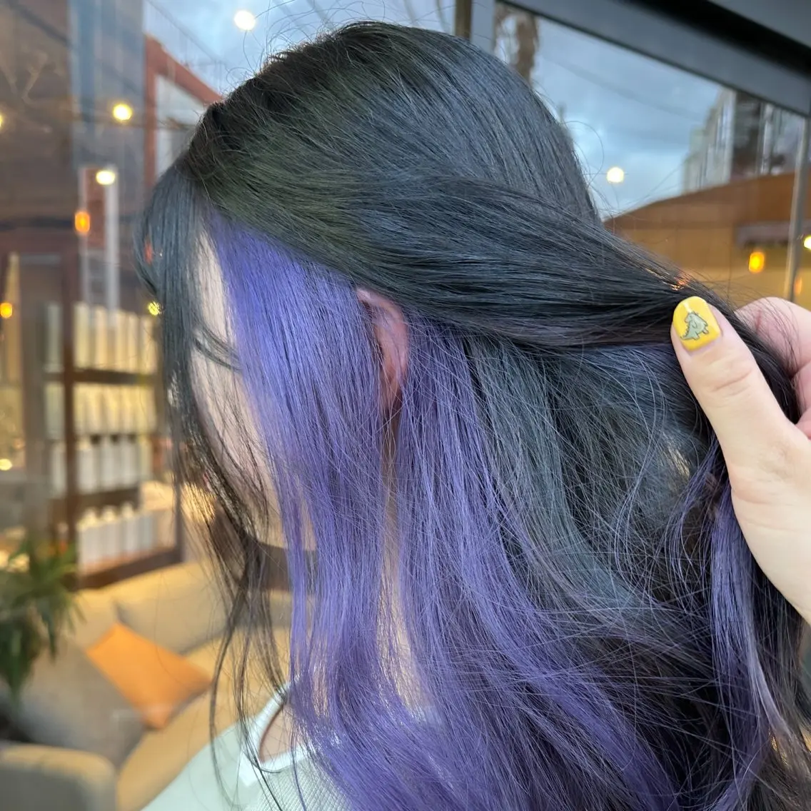 ロング ヘアカラー こすげ あさみのヘアスタイル