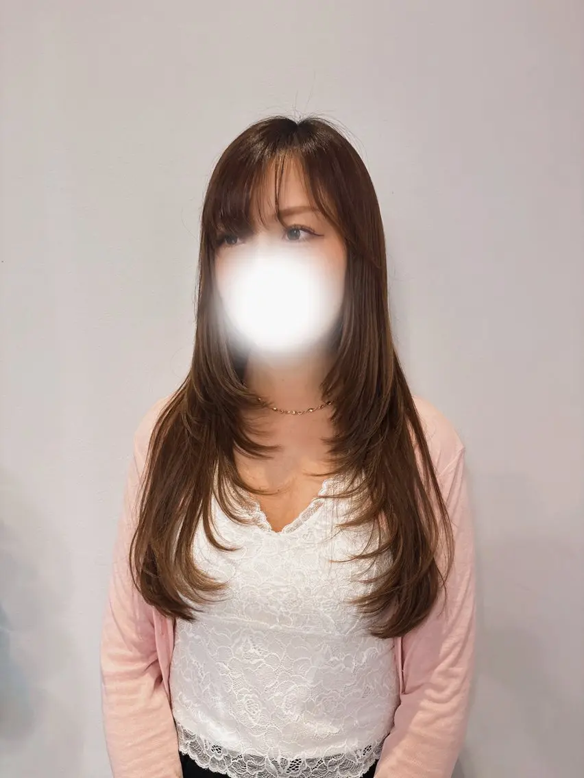 ロング レイヤーカット 田中 希のヘアスタイル