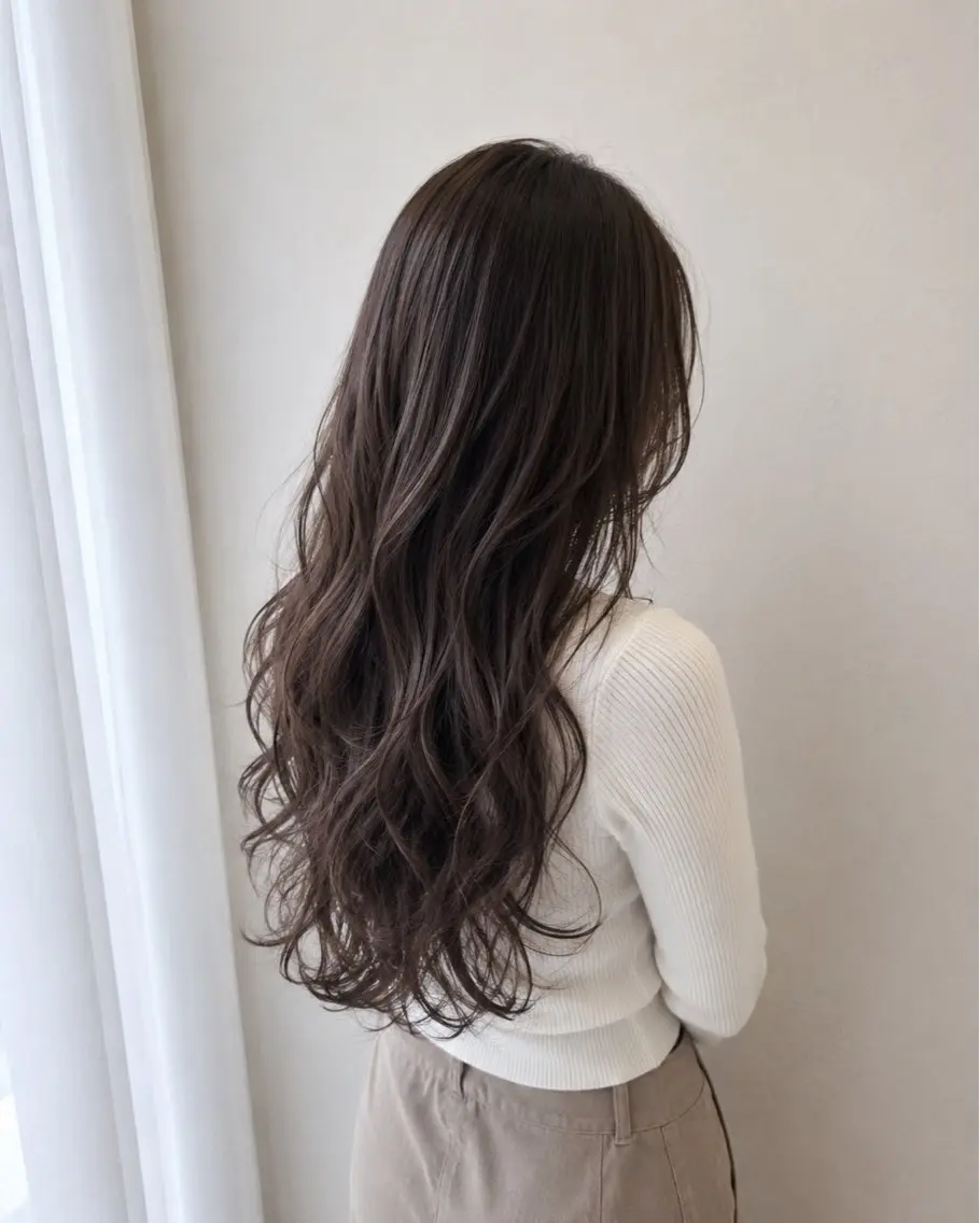 ロング パーマ qin（クイン） タマキのヘアスタイル