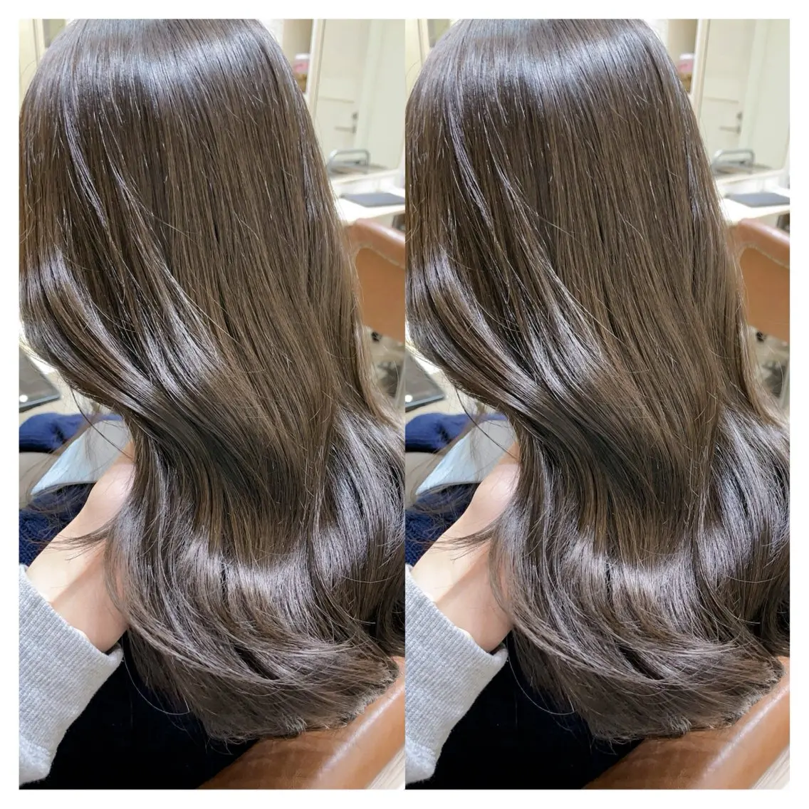 セミロング カラー カット ヘアカラー トリートメント 村山 茉衣のヘアスタイル