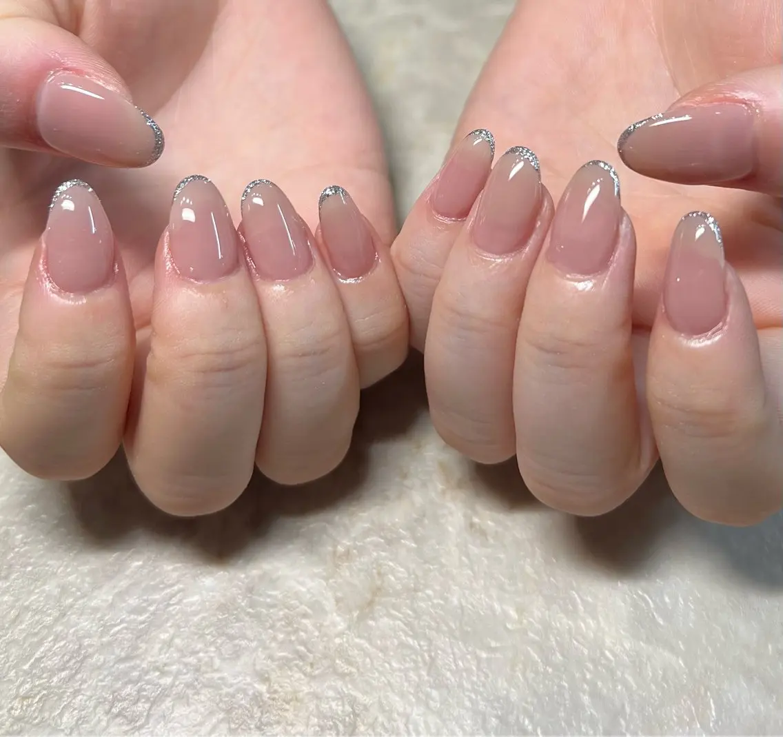ネイル ラメ(グリッター) ハンドネイル 鶴田୨ৎmaison de NALIのネイルデザイン